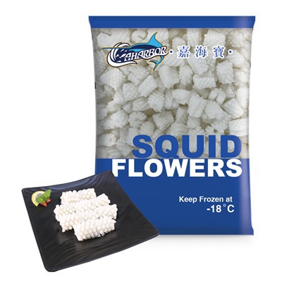 冷凍イカの花カラマリ パイナップルカット